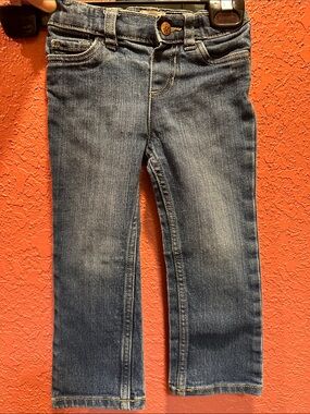 OshKosh B'gosh Kids Blue Denim Jeans with Button Waist